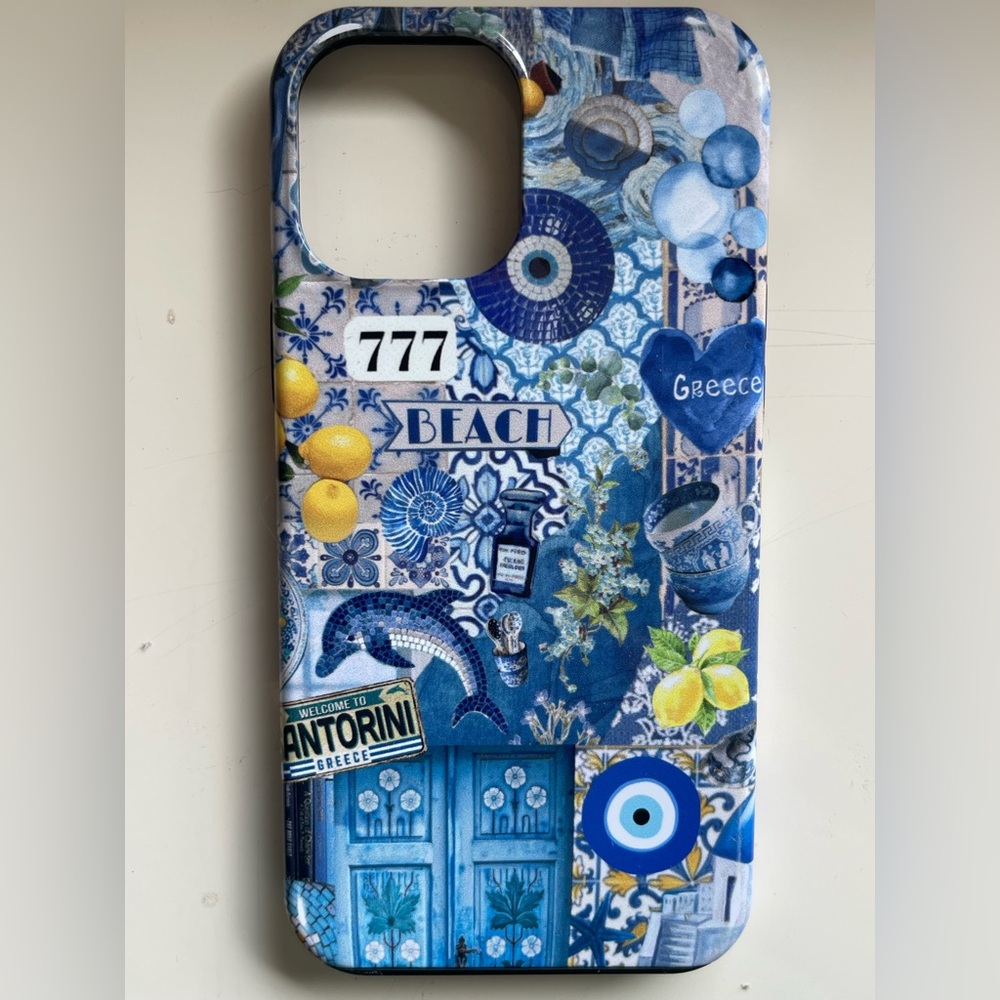 Greece🇬🇷 Summer Mood Board Phone Case, iPhone 12 Pro Max